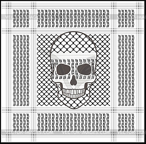 Arab skull  - vector image