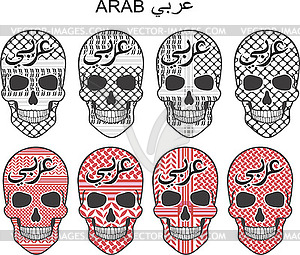 ARAB SKULL all - vector clipart