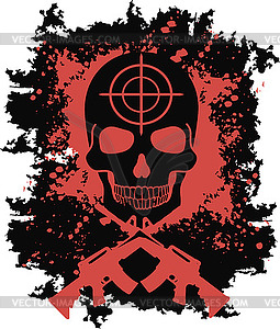 Skull target 0 - vector image