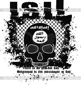 Military skull isil 0 - vector clipart