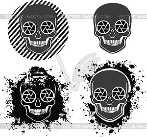 Diaphragm skull - vector clipart