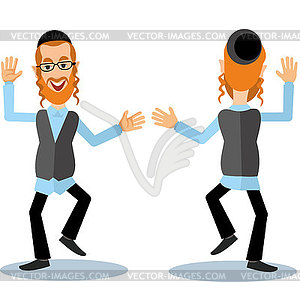 Dancing jew 0 - vector clipart