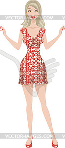 Girl skul dress 0 - vector clip art