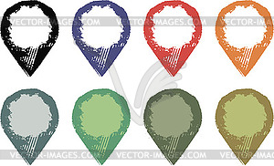 Grunge pointer - vector clip art