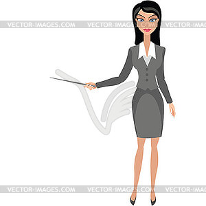 Business woman - vector clipart