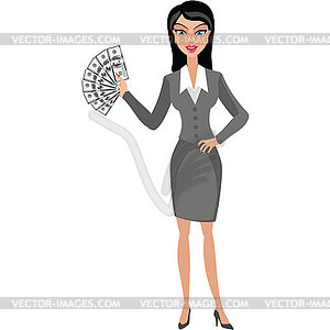 Business woman - vector clipart