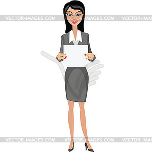 Business woman - vector clipart