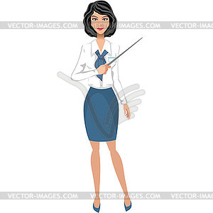 Business woman - vector clipart