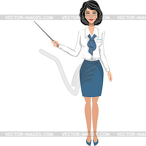 Business woman - vector clip art
