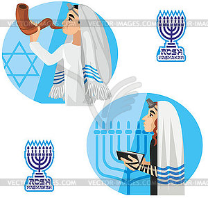 Jew set  - vector clipart