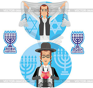 Jew set  - vector clipart