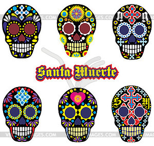 Mexican sugar skull - vector image