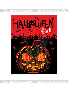 Halloween pumpkin - vector image