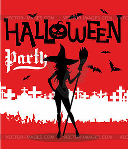 Баннер на Хэллоуин - изображение в векторном формате
