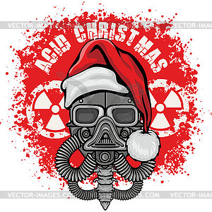 Christmas skull  - vector clipart