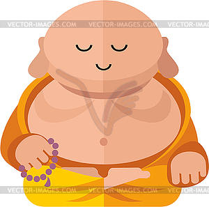 Flat buddha - vector clipart