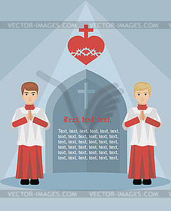 Catholic banner - vector clipart