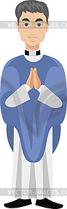 Catholic priest  - vector image