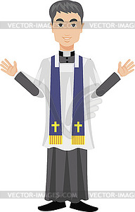 catholic monk clipart