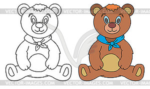 Baby bear  - vector image