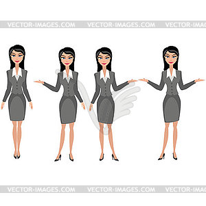 Business woman  - vector clipart / vector image