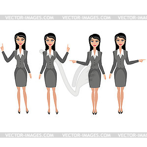 Business woman  - vector image