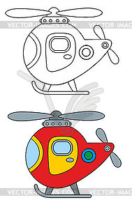 Toy helicopter  - vector image