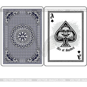 Ace of spades  - vector clipart