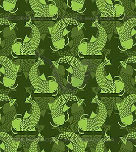 Fish green hunter pattern. Protective camouflage - vector clipart