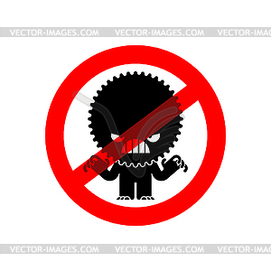 Stop Stress. Red road Forbidding sign. Ban Hatred. - vector image