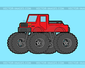 Monster Truck . car on big wheels - vector image