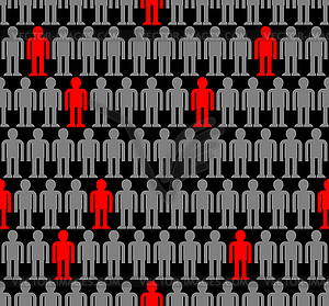 Infected person pattern seamless. Coronavirus - vector image