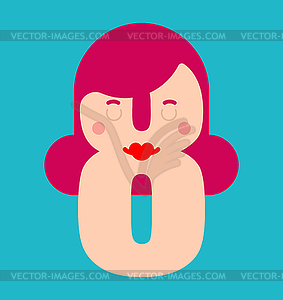 March 8. Woman and figure eight. International - vector clipart