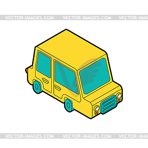 Car cartoon style. Auto Kids Style - vector image