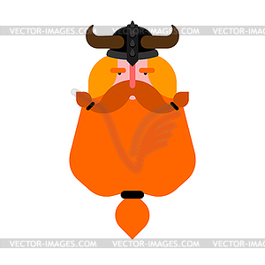 viking beard vector