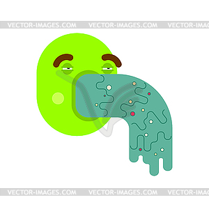 Vomit sign. spew, spue - vector image