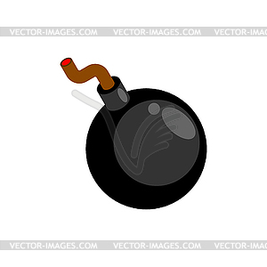 Bomb cartoon . Round Bomb - vector image