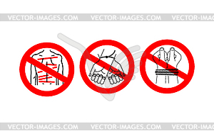 Stop Violence and arbitrariness. Red road - vector image