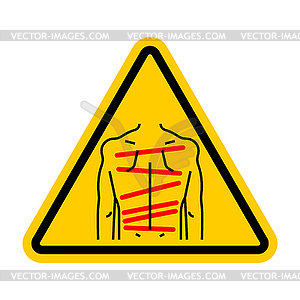 Attention Arbitrariness and violence. Warning polic - vector EPS clipart