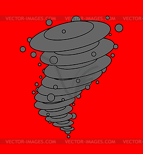 Tornado . Vortex . whirlwind of wind - vector image