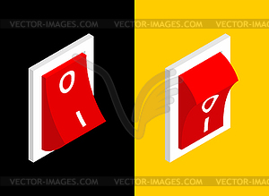 Switch isometric. toggle . Control b - vector image