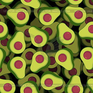 Avocado pattern seamless. Tropical green fruit - vector clip art