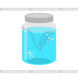 Glass Jar with Water  - vector clip art