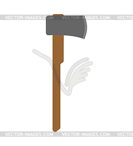 Ax lumberjack . great axe woodcutter - vector clipart