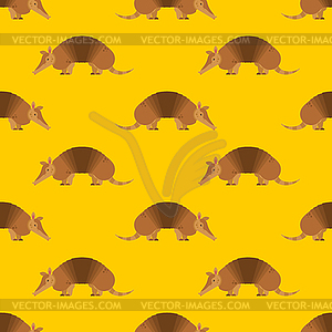 Armadillo pattern seamless. Animal armor-clad - vector clip art