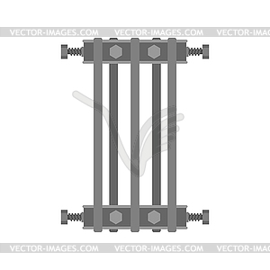 Ilizarov apparatus . Compression-distraction - vector clipart