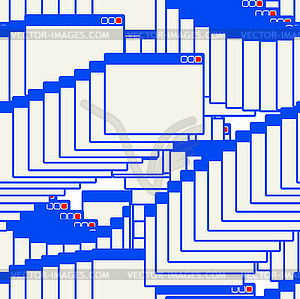 Error Window interface pattern seamless. windows - vector clipart