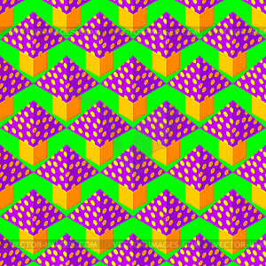 Mushroom Geometric pattern seamless. autumn - vector image