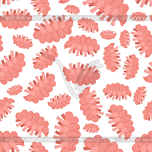 Tardigrada pattern seamless. type of microscopic - vector clipart