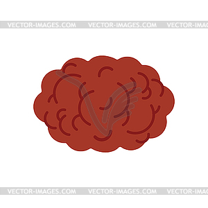 Meatball cartoon. meatballs foot - vector clip art